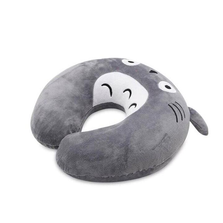 Gối Chữ U,Gối Kê Cổ Văn Phòng,Du Lịch Totoro-Xám