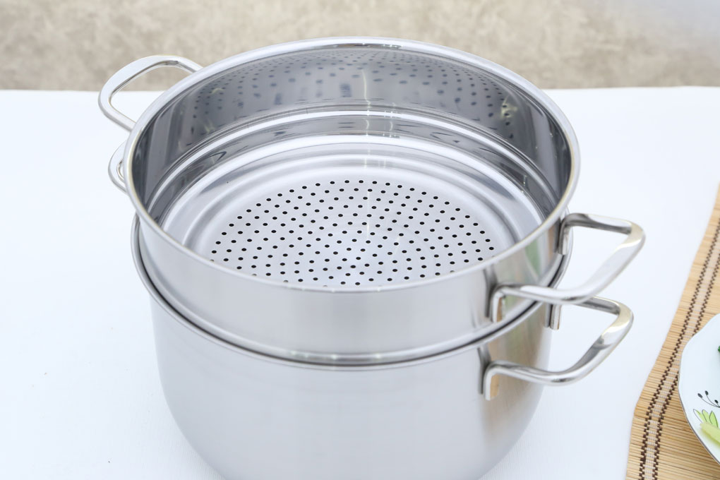 Bộ 5 nồi xửng chảo inox 430 nắp inox Fivestar FS08CG1