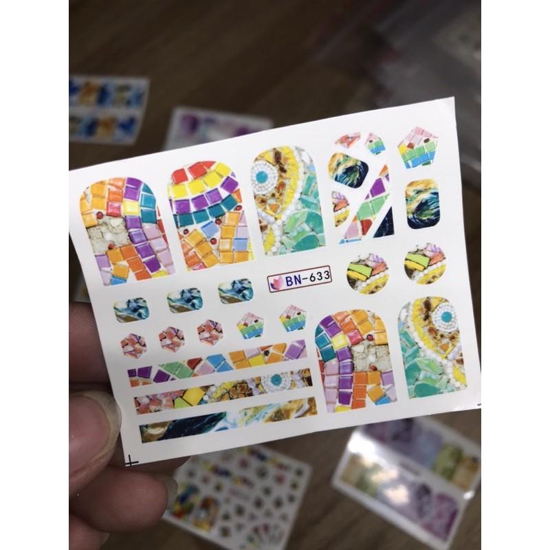 Dán Stick săm nước Vân đá , kẻ ô