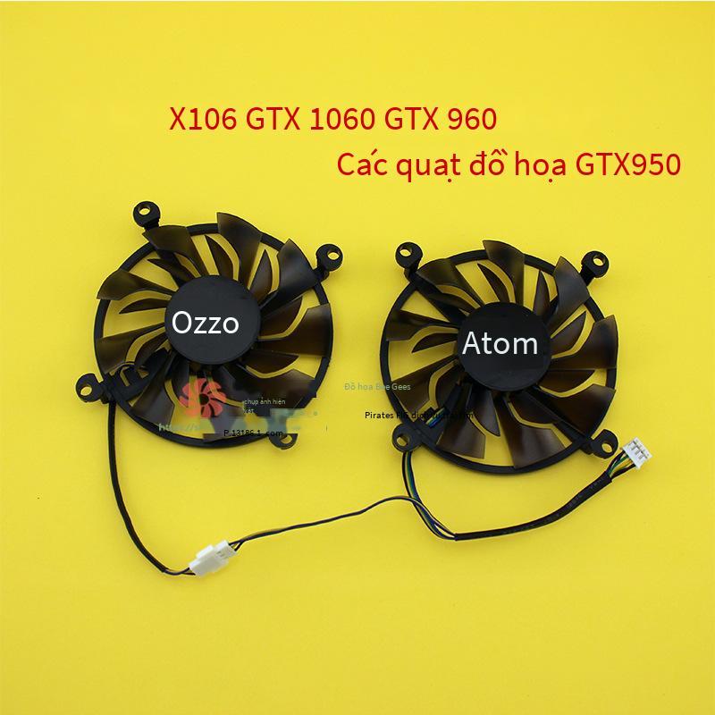 Phong cách mới nhất Sotac P106 GTX1060 GTX960 Kẻ hủy diệt quạt làm mát card đồ họa GTX950 GA92S2H