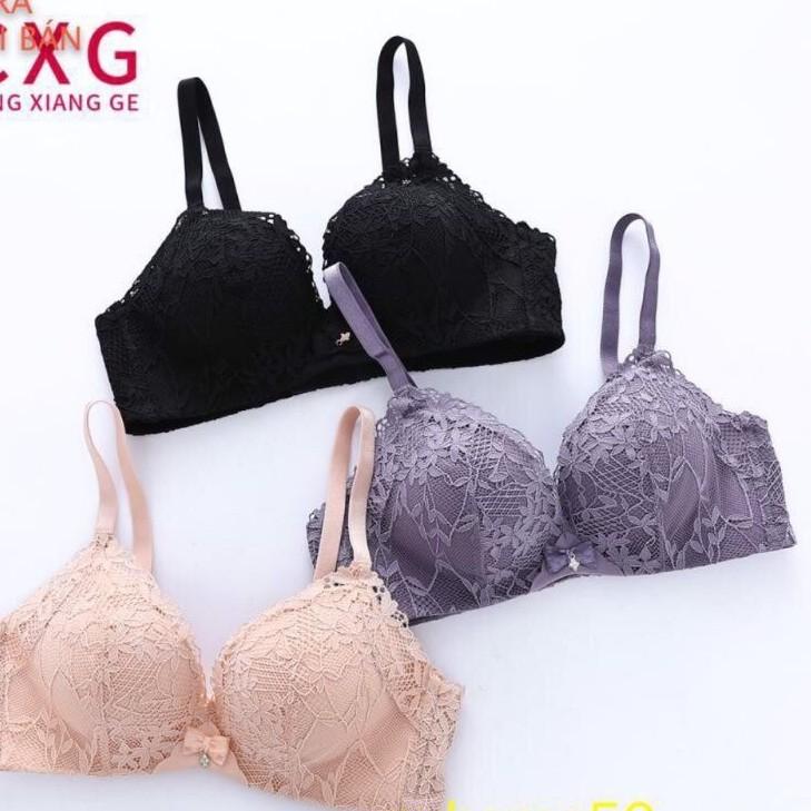 Áo lót ren hoa không gọng đệm dày cao cấp