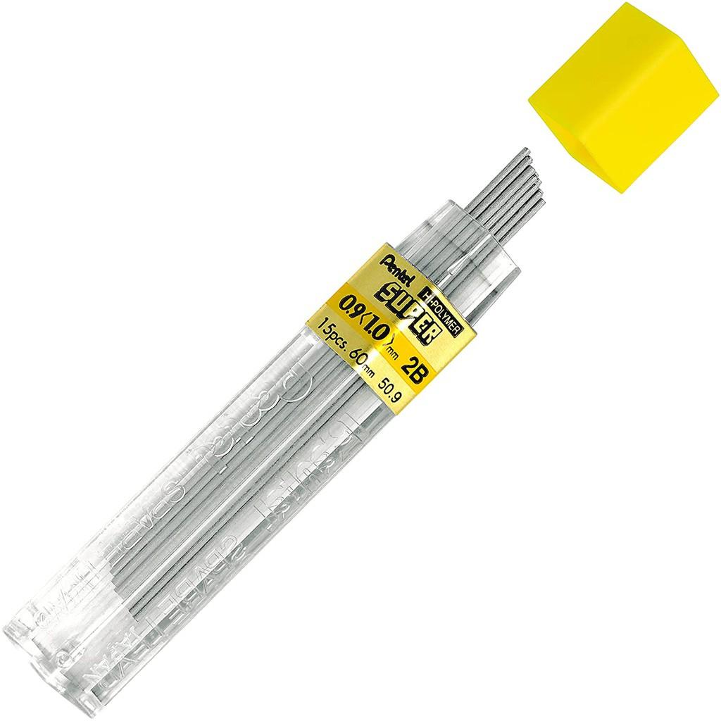 Ruột Chì Kim Pentel Hi-Polymer Super 50.9 2B Ngòi 0.9mm | Siêu ứng