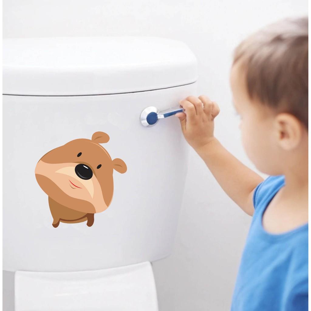 Decal trang trí bồn cầu nhựa vinyl