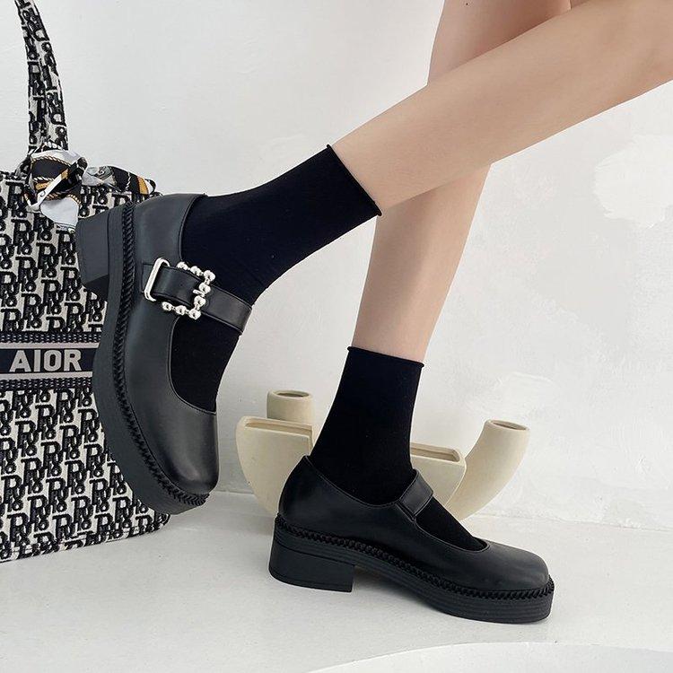 Giày Nữ Mũi Vuông Thời Trang Thanh Lịch