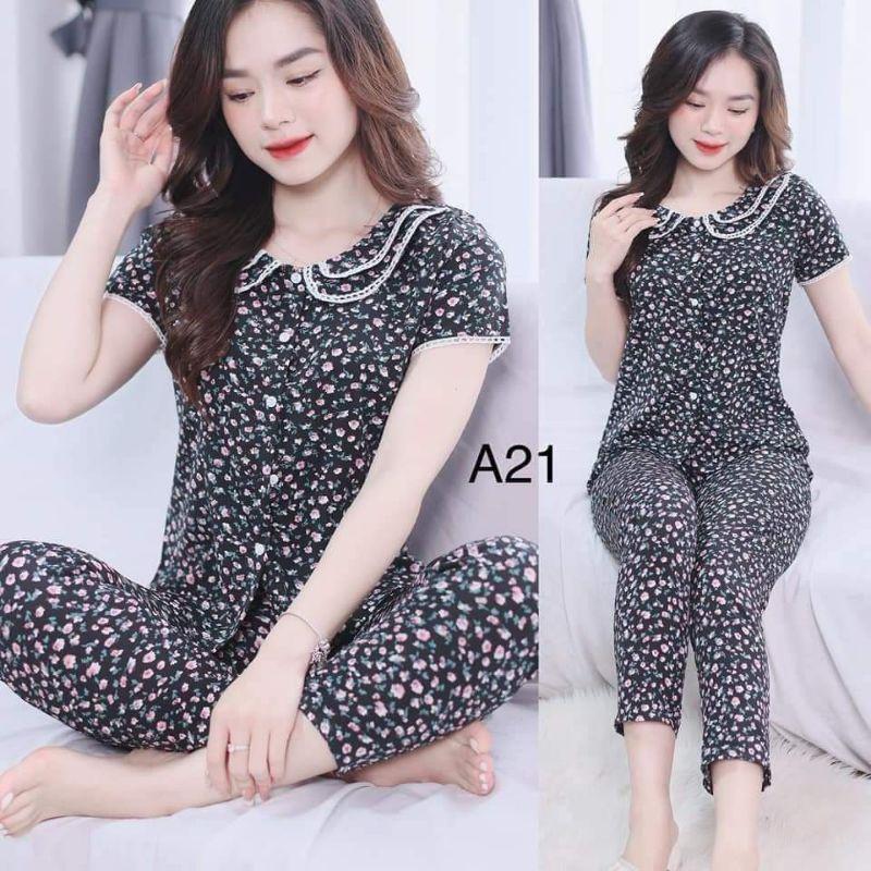 Quần áo mặc nhà cổ sen ren đẹp rẻ