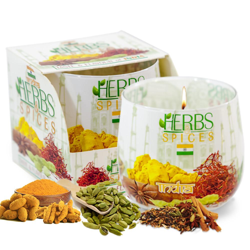 Ly nến thơm tinh dầu Bartek Herbs &amp; Spices 100g QT024480 - hương thảo mộc, nến trang trí, thơm phòng, thư giãn, khử mùi (giao mẫu ngẫu nhiên)