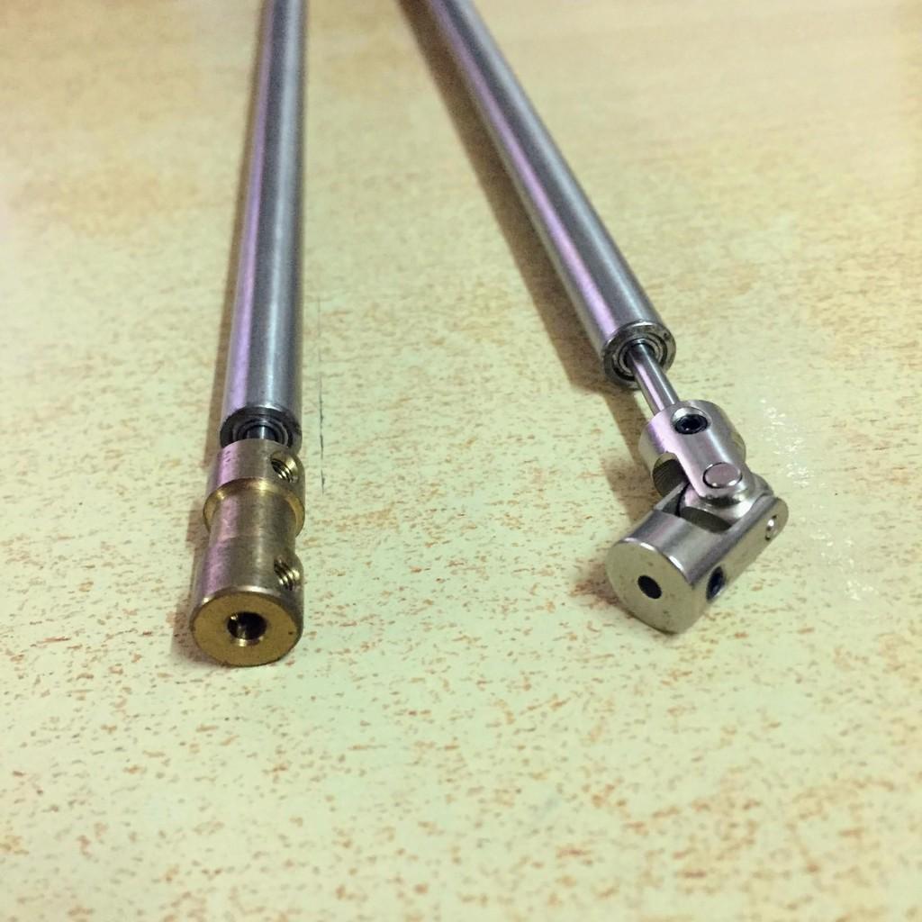 Trục chân vịt kèm trục chuyển động và chân vịt 2 lá 3x32mm