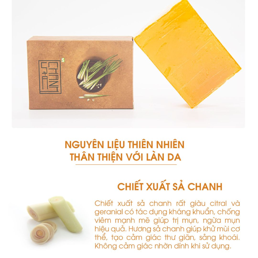 Xà bông Sả chanh Sinh dược - 100g/ bánh