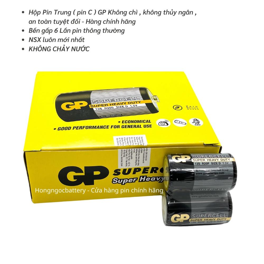 Hộp Pin Trung ( Pin C , R14 ) GP Batteries 1,5V Siêu Bền - Hàng chính hãng- GIAO NHANH 1H