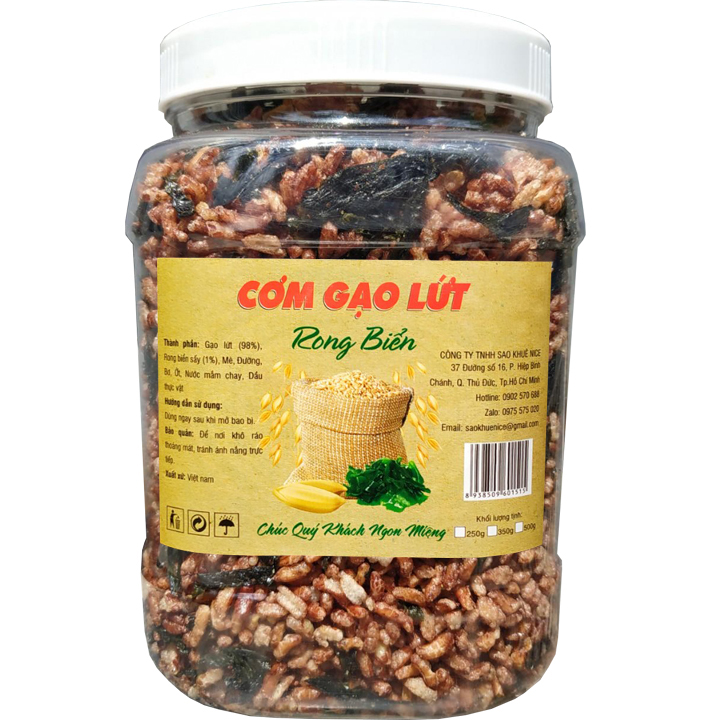 1Kg cơm gạo lứt rong biển sấy giòn thơm ngon