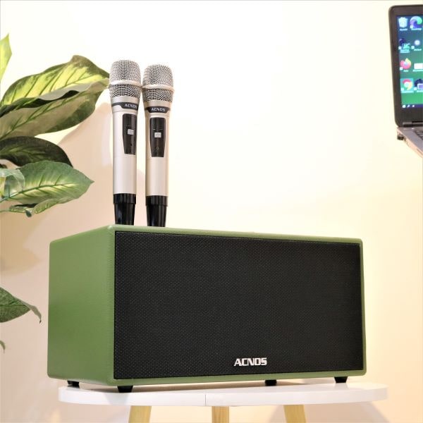 Dàn âm thanh di động ACNOS CS445 - Hệ thống 2 Loa full 6.5 inch, 2 loa treble - Công suất 450W - Kết nối bluetooth 5.0, Optical - Kết nối các thiết bị thông minh khác qua CloudKaraoke - Kèm 2 micro không dây UHF - Loa kéo du lịch  - Hàng chính hãng