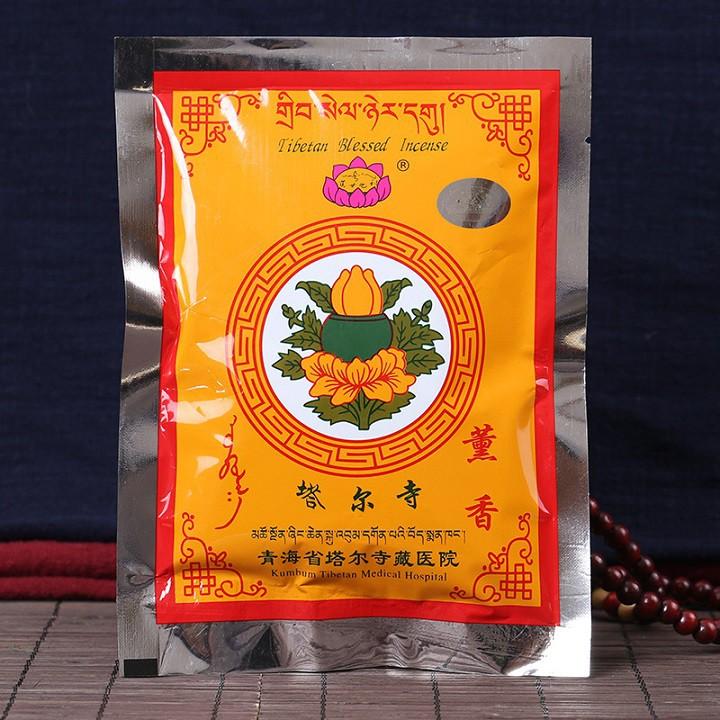 (7 gói) Bột Xông nhà thảo dược, từ tu viện Kumbum, xông trừ tà, tẩy uế, xông nhập trạch, ngày lễ, giỗ, ma chay.