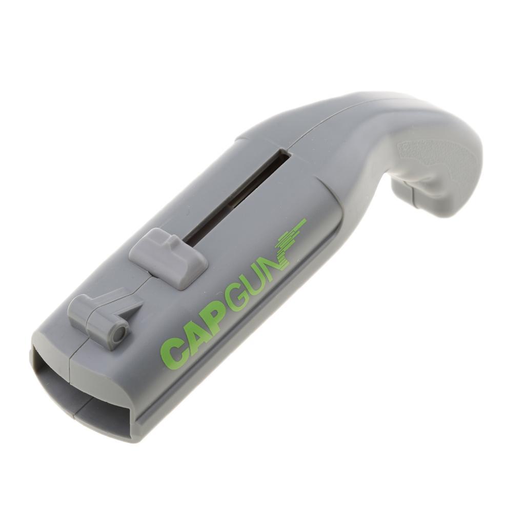 2 Pcs Firing Flying Cap Launcher Beer Bottle Opener Gift Gray Red Bar Supply