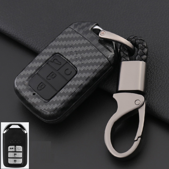 Bao da cacbon cao cấp bọc chìa khóa dùng cho hãng xe Honda