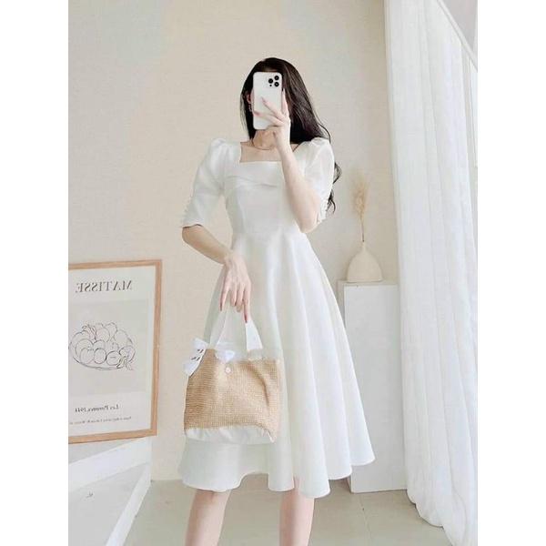 ĐẦM TAY NGẮN ĐÍNH NGỌC DỰ TIỆC CƯỚI