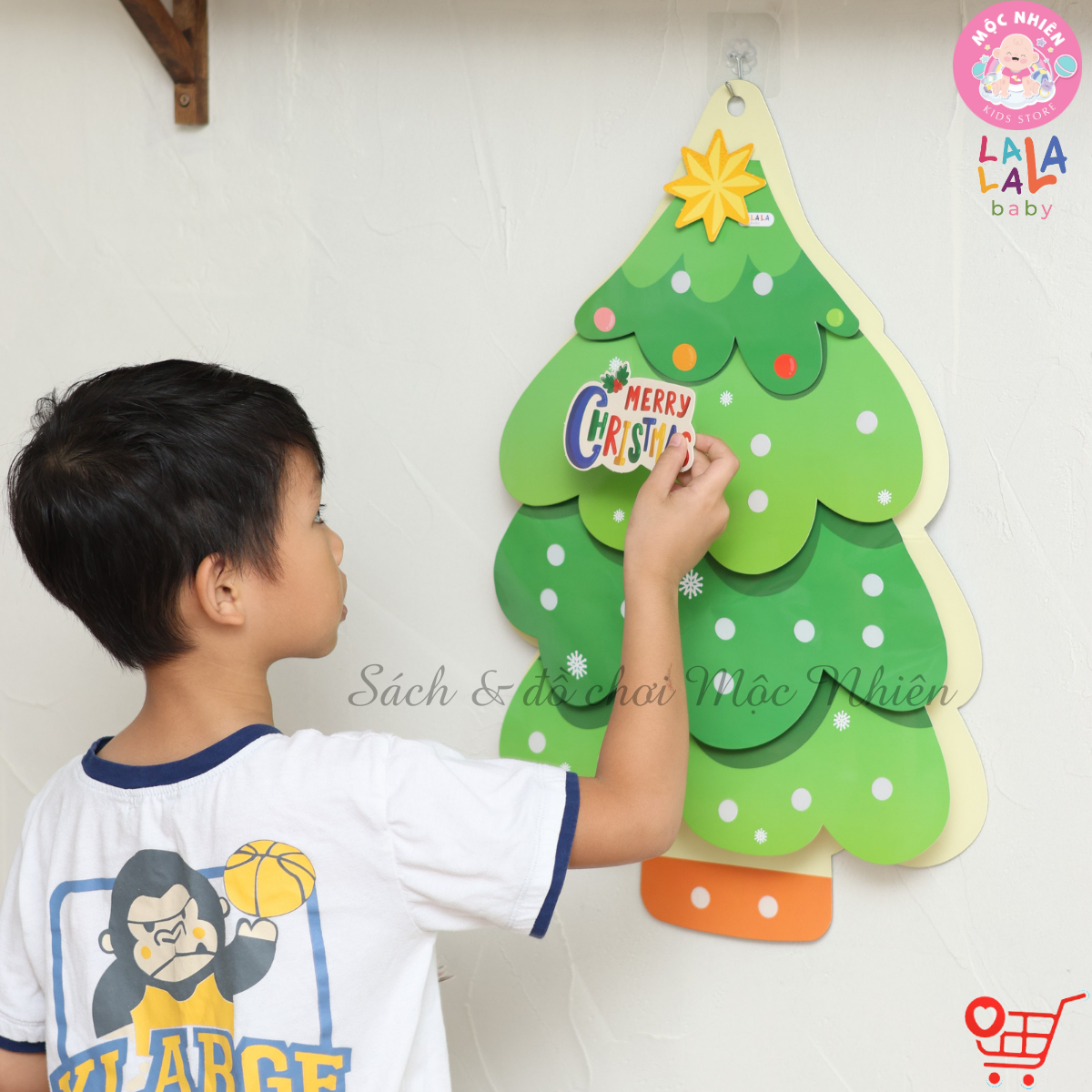 Cây Thông Noel Treo Tường 3D LalaXmas Tree - Đồ Chơi Thủ Công Cho Bé Lalala Baby