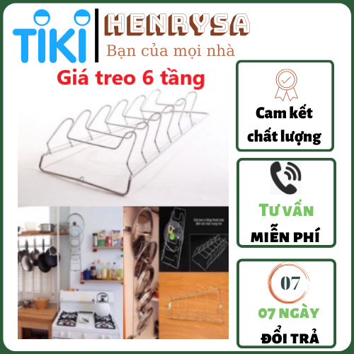 Giá treo nắp xoong nồi tiện dụng - Henrysa