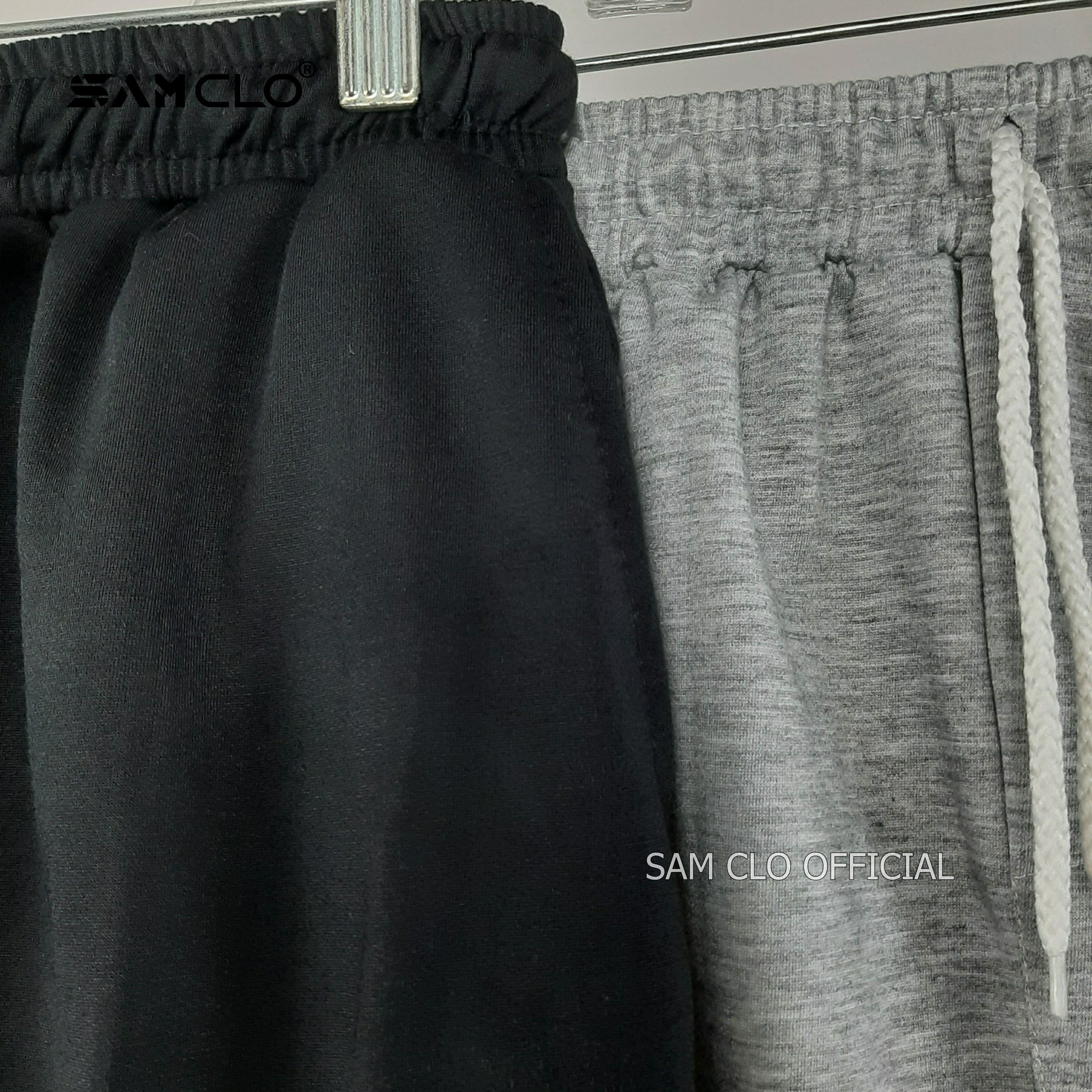 QUẦN ĐÙI nữ SAM CLO - QUẦN SHORT freesize thun dáng rộng mùa hè, mặc ngủ, mặc ở nhà chất DA CÁ thêu LOGO CHANGE CODE