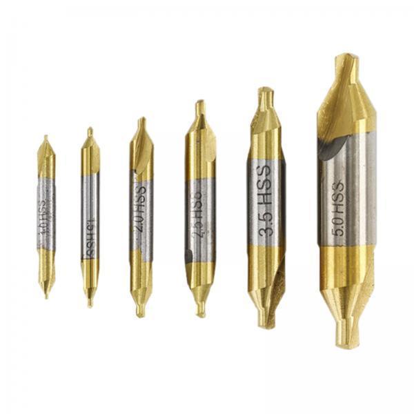 2X 6 Pieces HSS Centering  Set Countersink Lathe Bit Sharp Durable