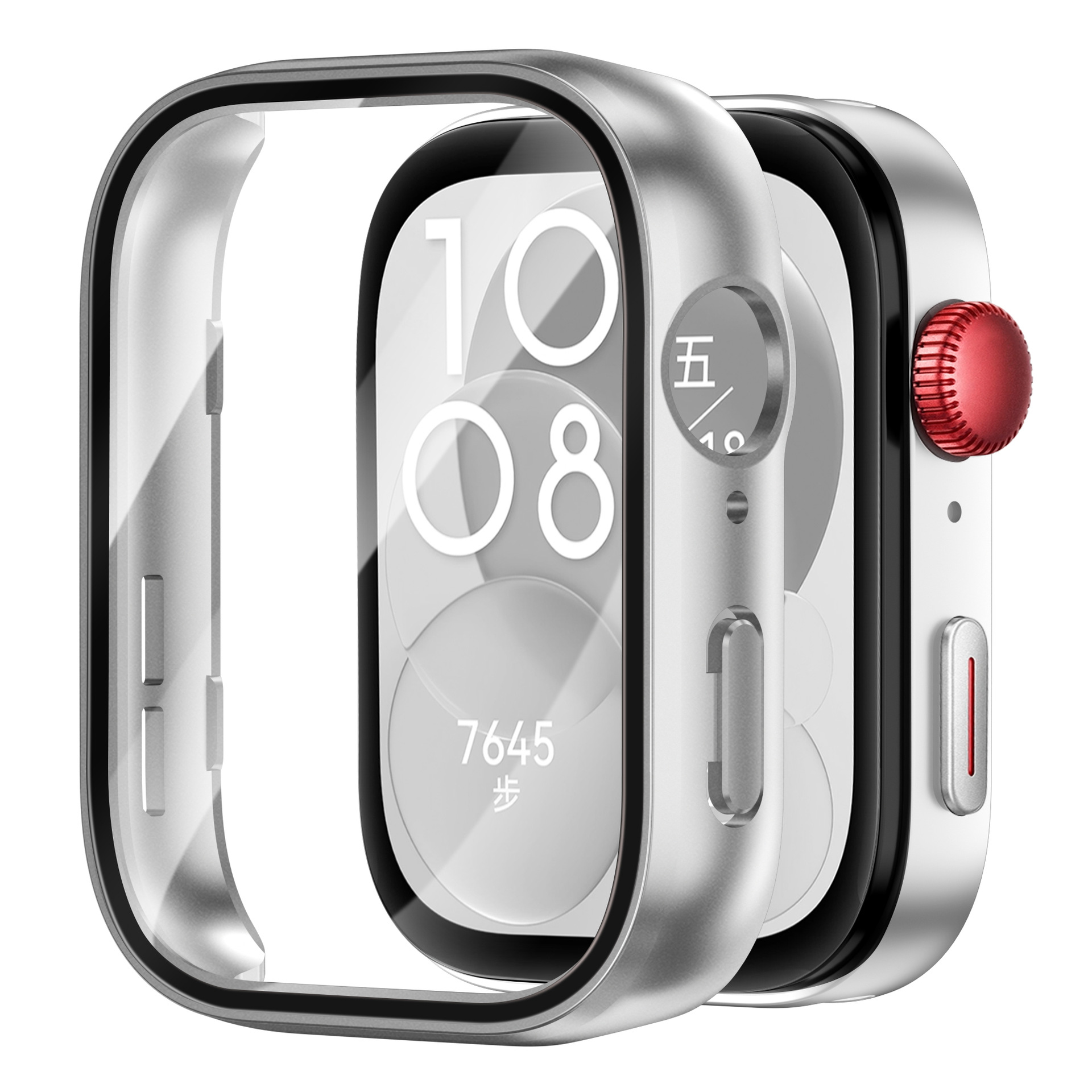Ốp Case PC Mặt Kính Cường Lực chống va đập cho Huawei Watch Fit 3 - Hàng Chính Hãng