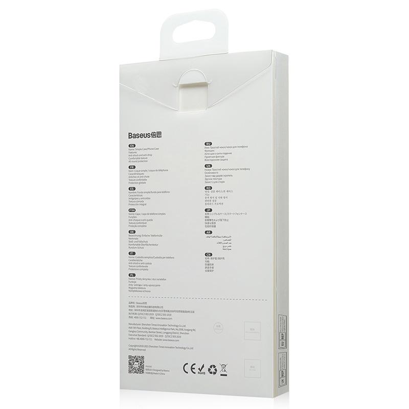 Ốp lưng cường lực nhám viền dẻo chống sốc Baseus Frosted Glass Protective Case dùng cho 13 Series