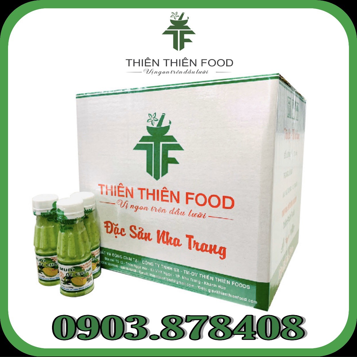 Combo 6 chai muối ớt chanh nha trang 130gr