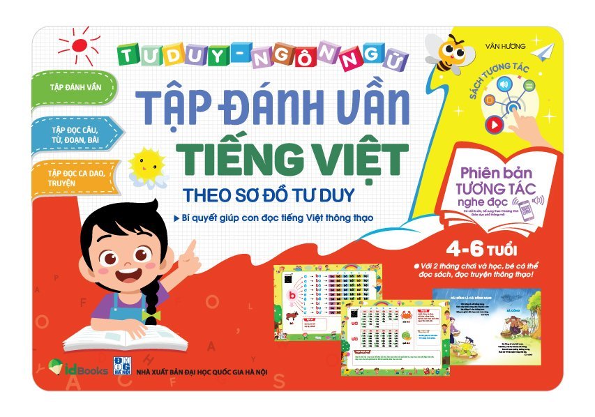 Tập Đánh Vần Tiếng Việt - Theo Sơ Đồ Tư Duy Phiên Bản Đặc Biệt 4.0 Quét Mã Qr Nghe Đọc Và Kể Chuyện