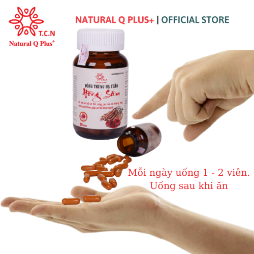 Viên uống Đông Trùng Hạ Thảo Hồng Sâm - Bồi bổ cơ thể, nâng cao sức đề kháng, tăng cường sức khỏe