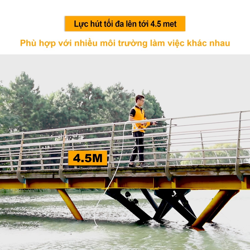 Máy rửa xe ô tô, xe máy dùng pin INGCO CPWLI2008 (Chưa bao gồm pin và sạc đi kèm)