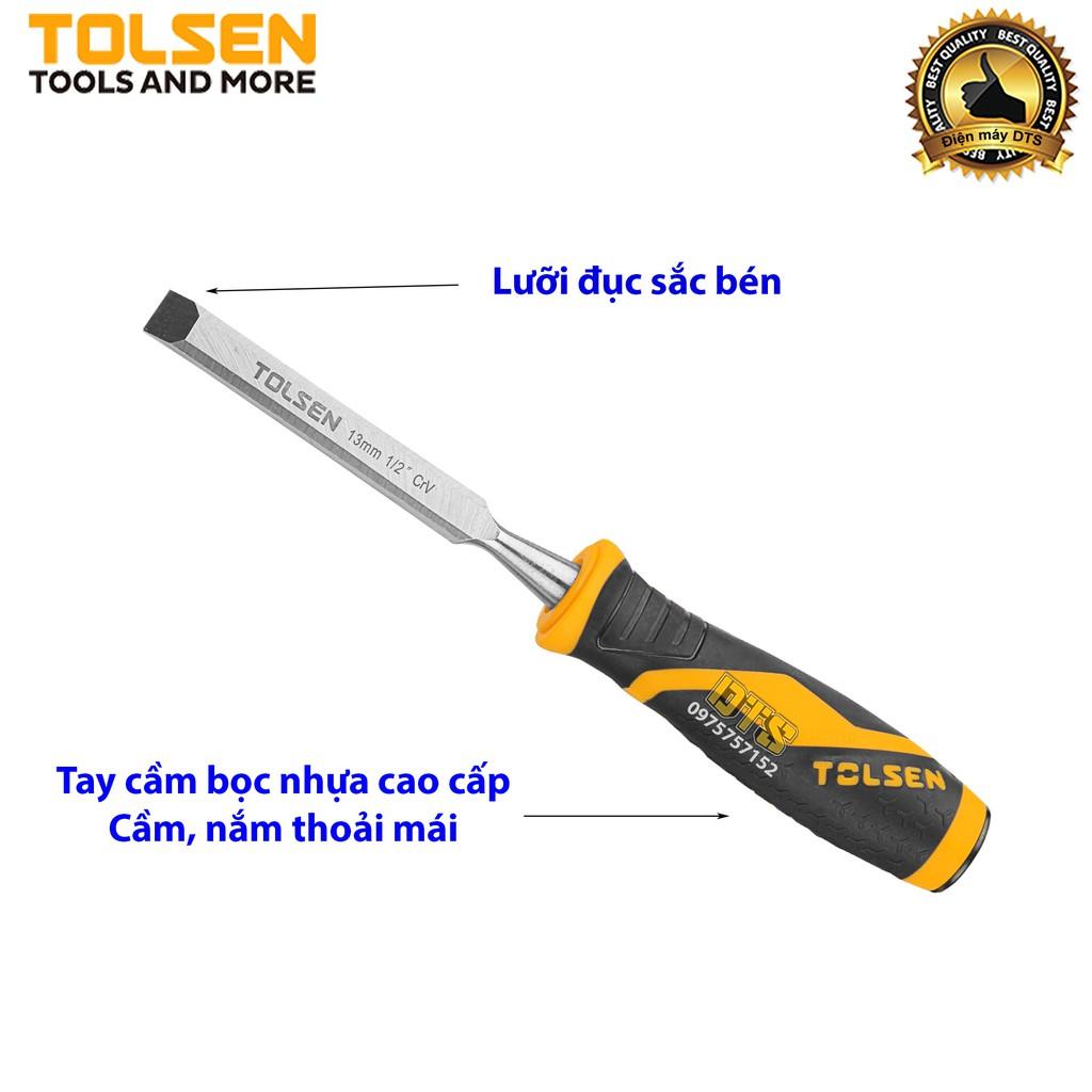Đục gỗ mũi dẹt cầm tay chuẩn công nghiệp TOLSEN 13mm - Tiêu chuẩn xuất khẩu Châu Âu