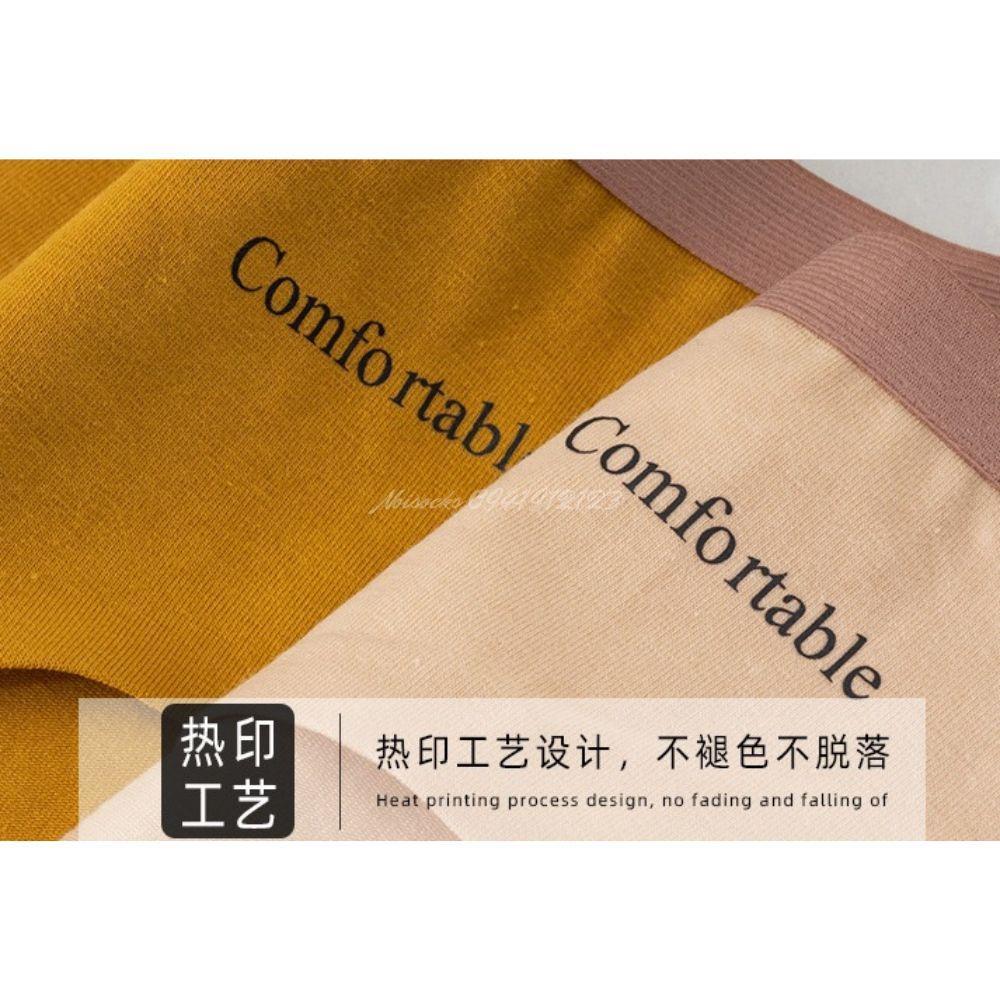 Quần lót Cotton Comfortable caocấp, thông hơi, mỏng mát,cogiãn tốt, nhiều màu trang nhã trẻ trung Nữ Women - Vàng nghệ