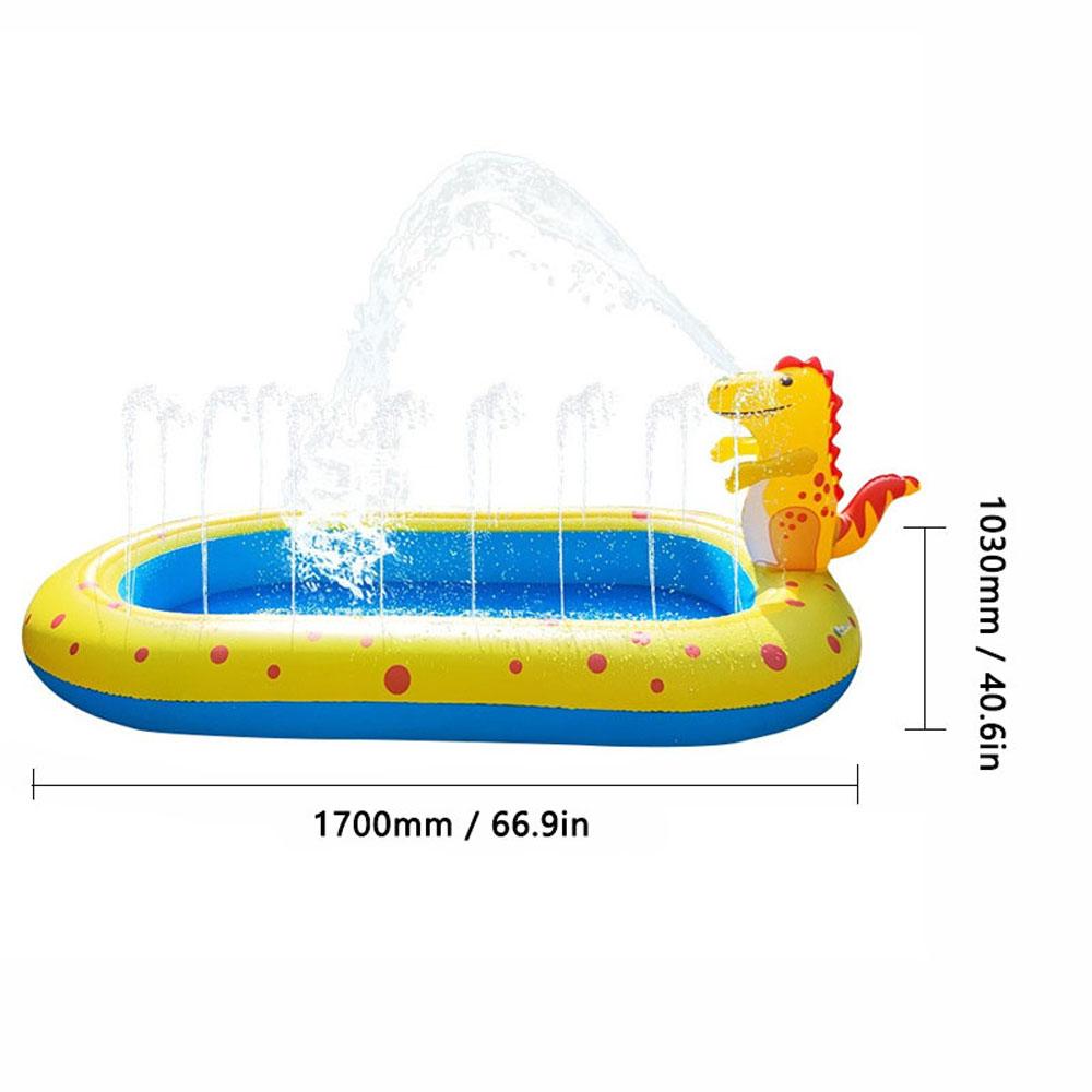 Bể bơi bơm hơi, có đài phun nước cho trẻ em