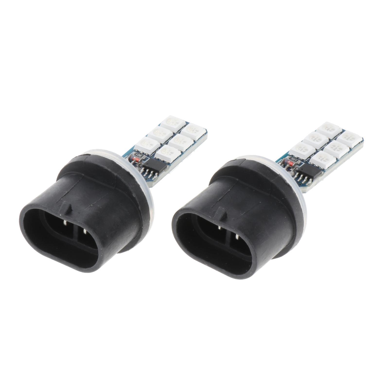2pcs 880 881   RGB LED Car Headlight Fog Lights Lamp Bulbs