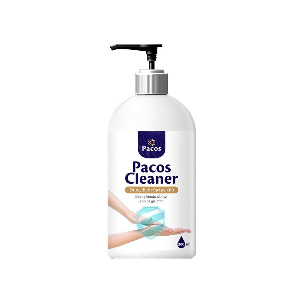 Nước rửa tay PACOS CLEANER dưỡng ẩm da tay bảo vệ gia đình khỏi vi khuẩn 300ml