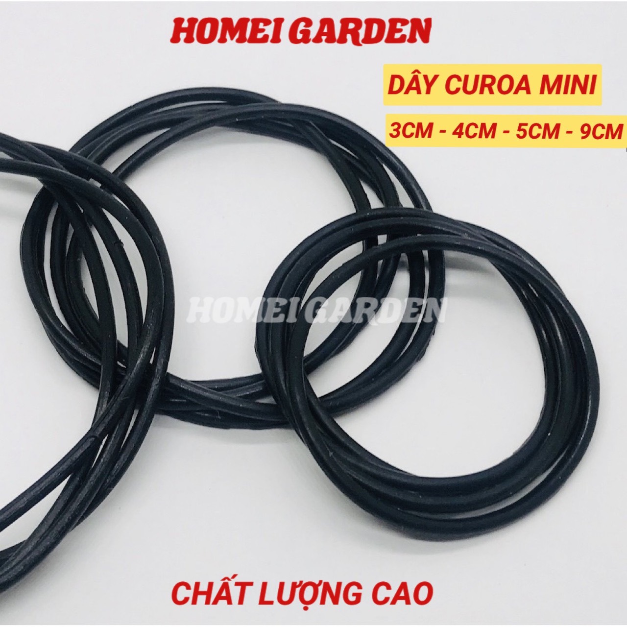 Dây curoa mini đường kính 30mm 40mm 50mm 90mm chất silicon mới 100%