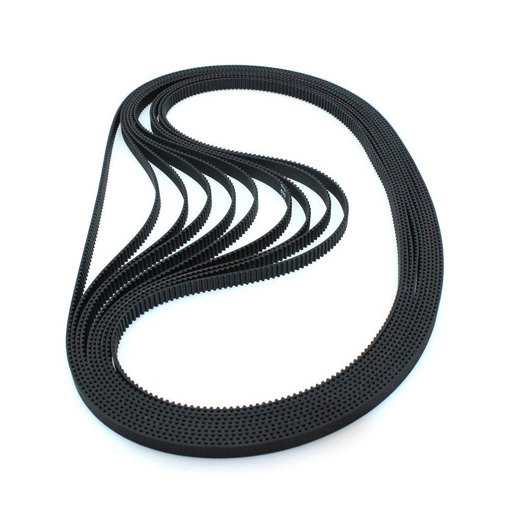 2x Various Size GT2 2mm Pitch 6mm Wide Synchronous Timing Belt 3D Printer Parts - Black, 400mm