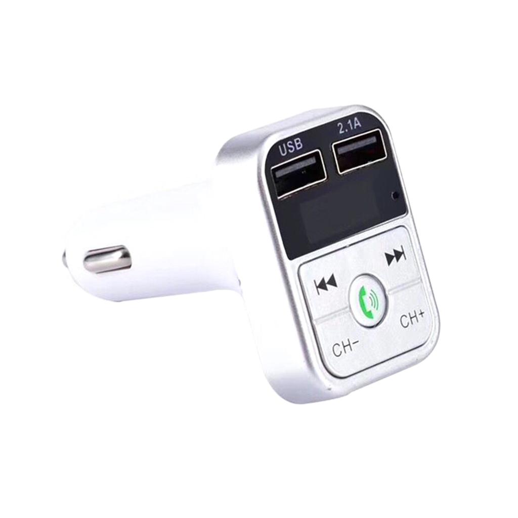 Wireless Bluetooth FM Receiver Dual USB Car Charger Cigarette Socket
