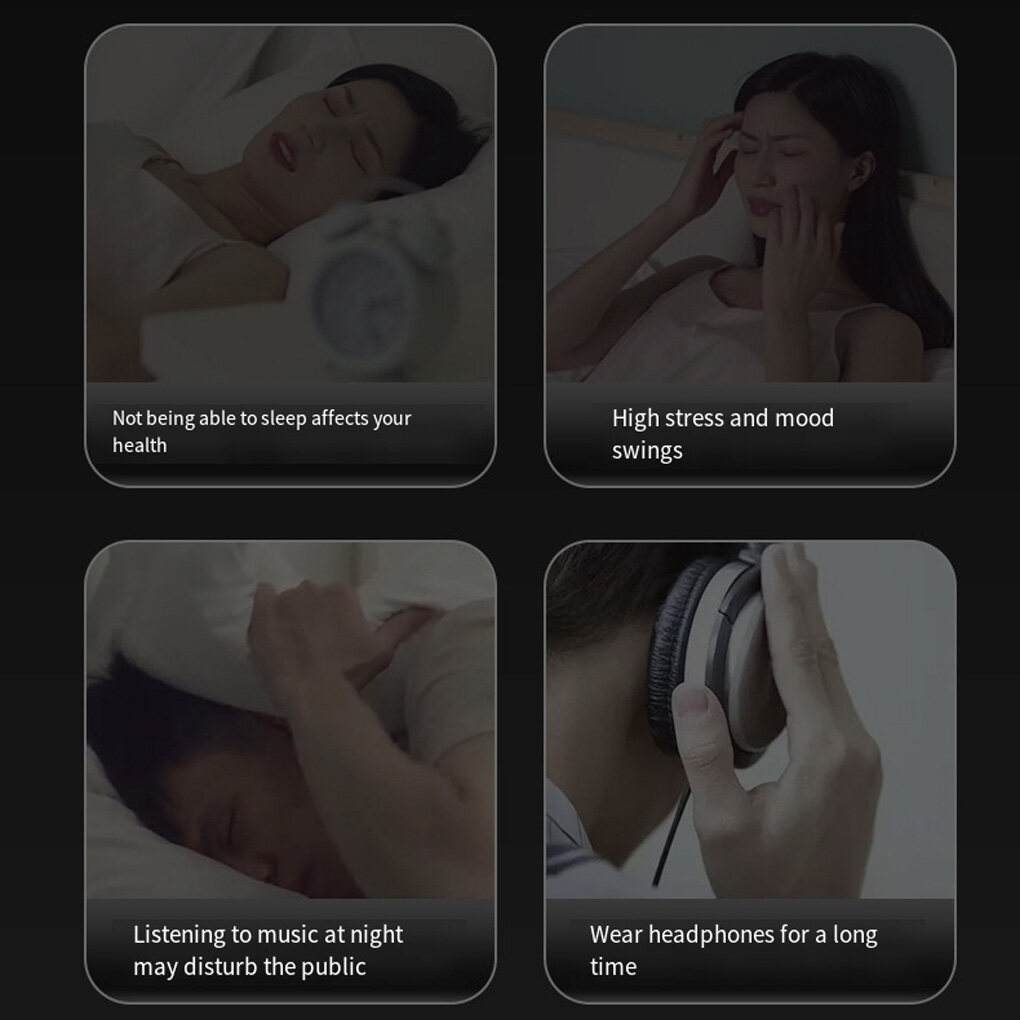 Loa Thanh truyền dẫn dưới gối ngủ, hỗ trợ cải thiện giấc ngủ ngon Music Box Stereo Bass Under Pillow Improve Sleep Travel
