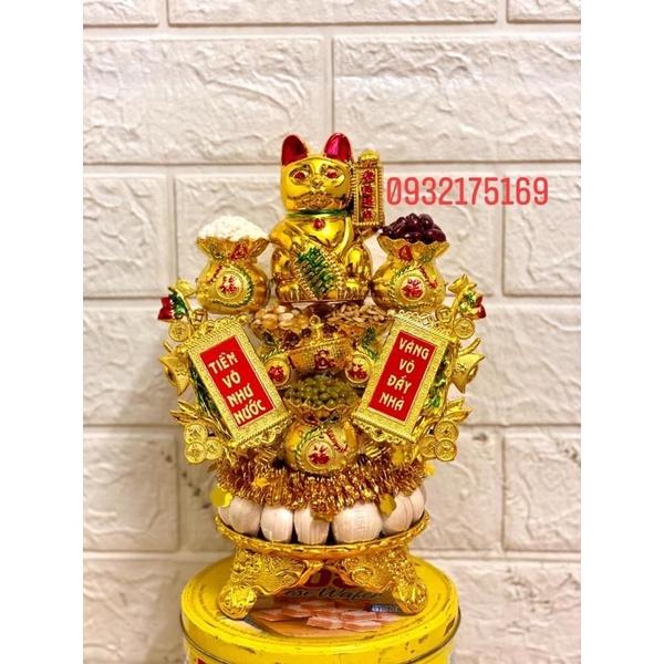 Tháp tỏi ông Mèo chiêu tài ngũ đậu túi Lộc