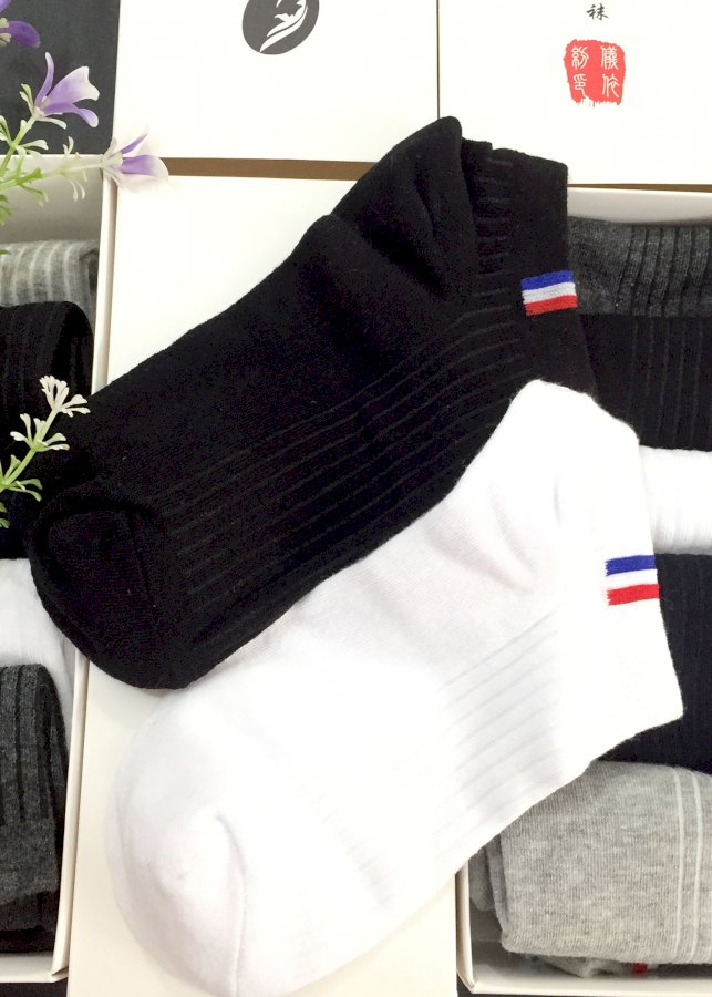 Hộp 5 đôi tất nam chống hôi chân khử mùi diệt khuẩn