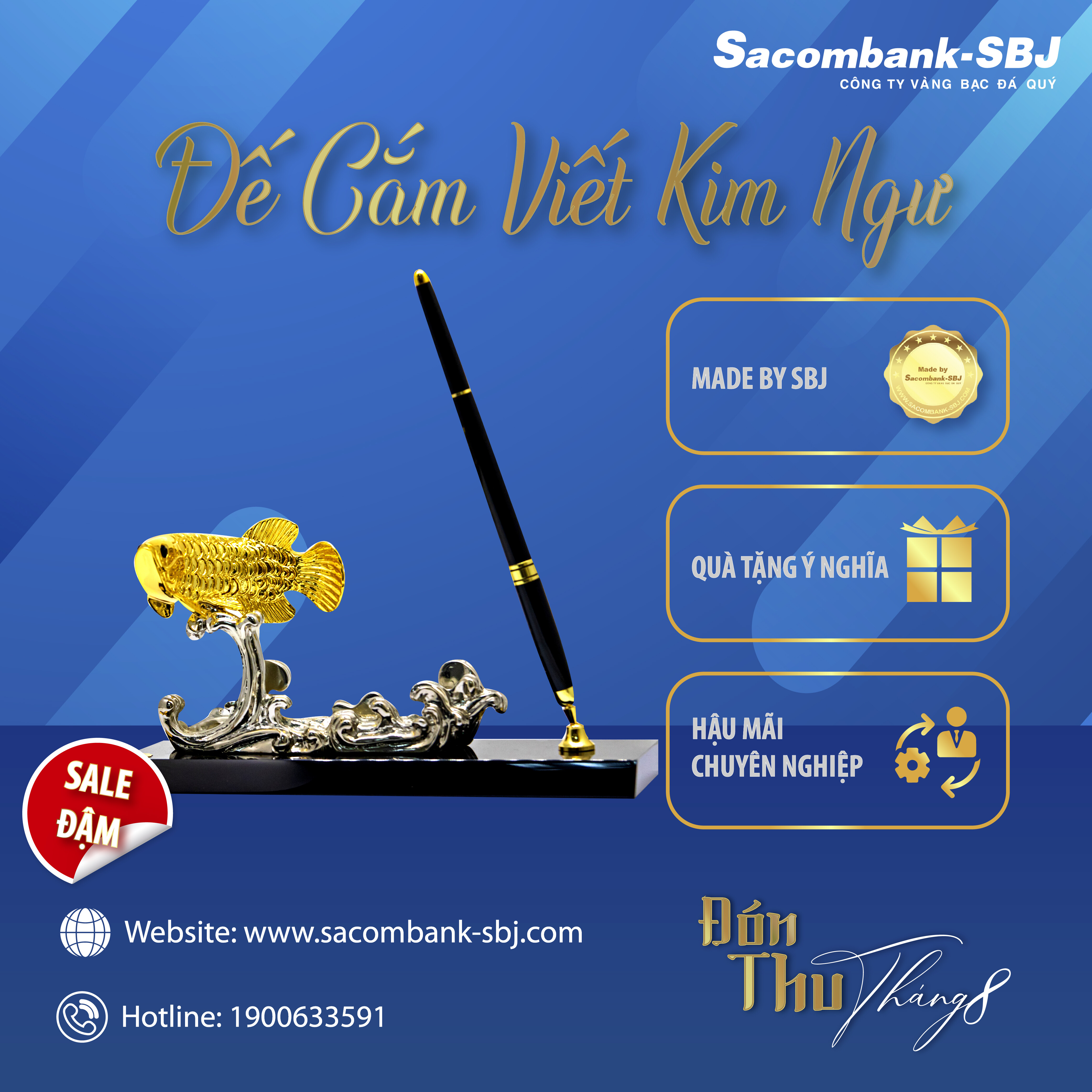 ĐẾ CẮM VIẾT KIM NGƯ