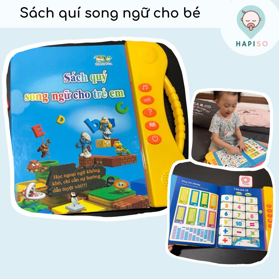 Sách học tiếng Anh song ngữ kèm hình ảnh và âm thanh cho trẻ từ 3 tuổi - GDHN Loại Tốt