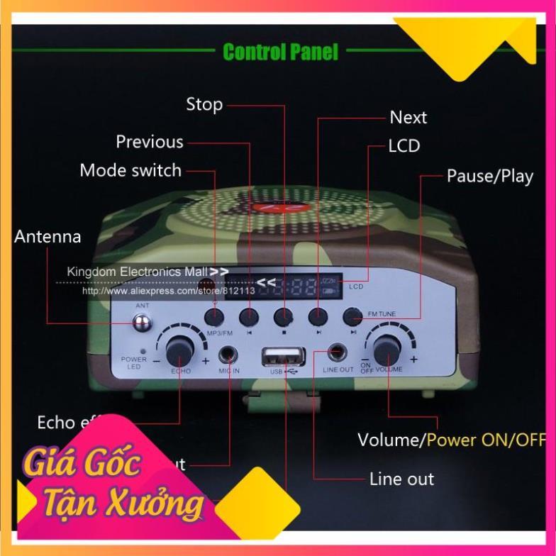 Loa Trợ Giảng, Bẫy Chim E-898 Rằn Ri Có Bluetooth Kèm Túi Đựng TP'S