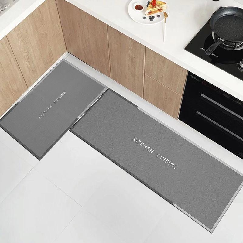 Thảm Lót Sàn Nhà Bếp Bằng Da pvc Chống Trượt/Dầu/Nước Tiện Dụng Cho Nhà Bếp