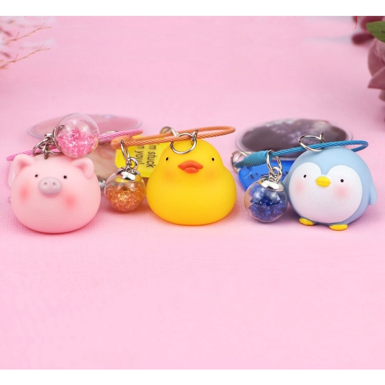 Móc Khóa Animals Cute Vòng Khóa Kim Tuyến - Art House