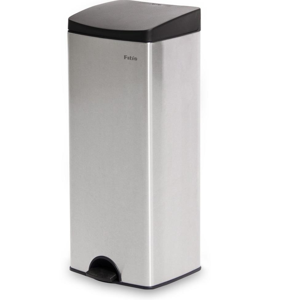 Thùng Rác Inox Đạp Vuông Lớn Inox SPL1-901