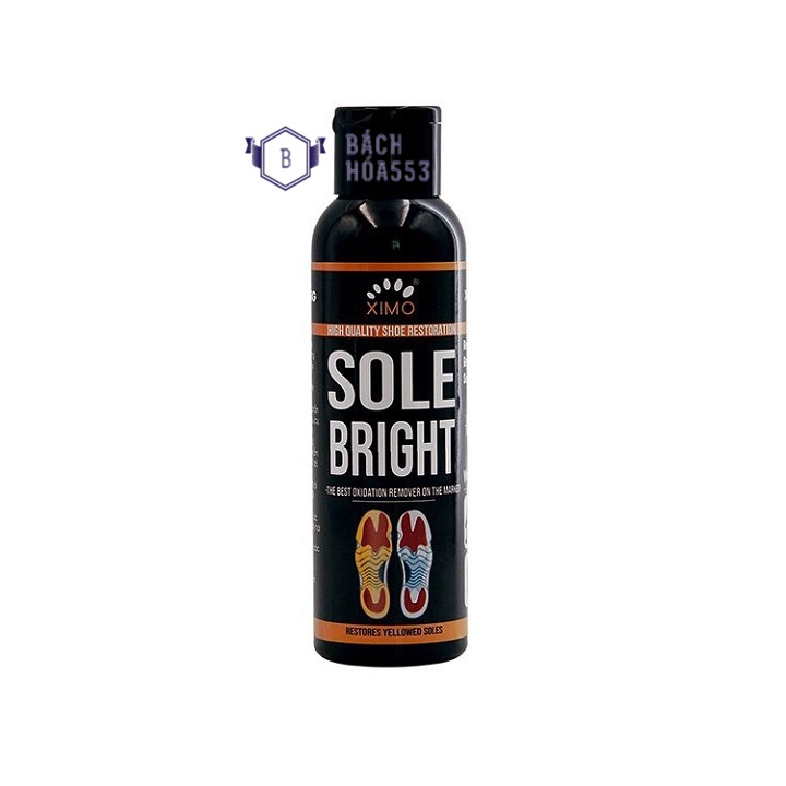 Bình dung dịch tẩy ố vàng đế giày Sole Bright Ximo XI07 118ml
