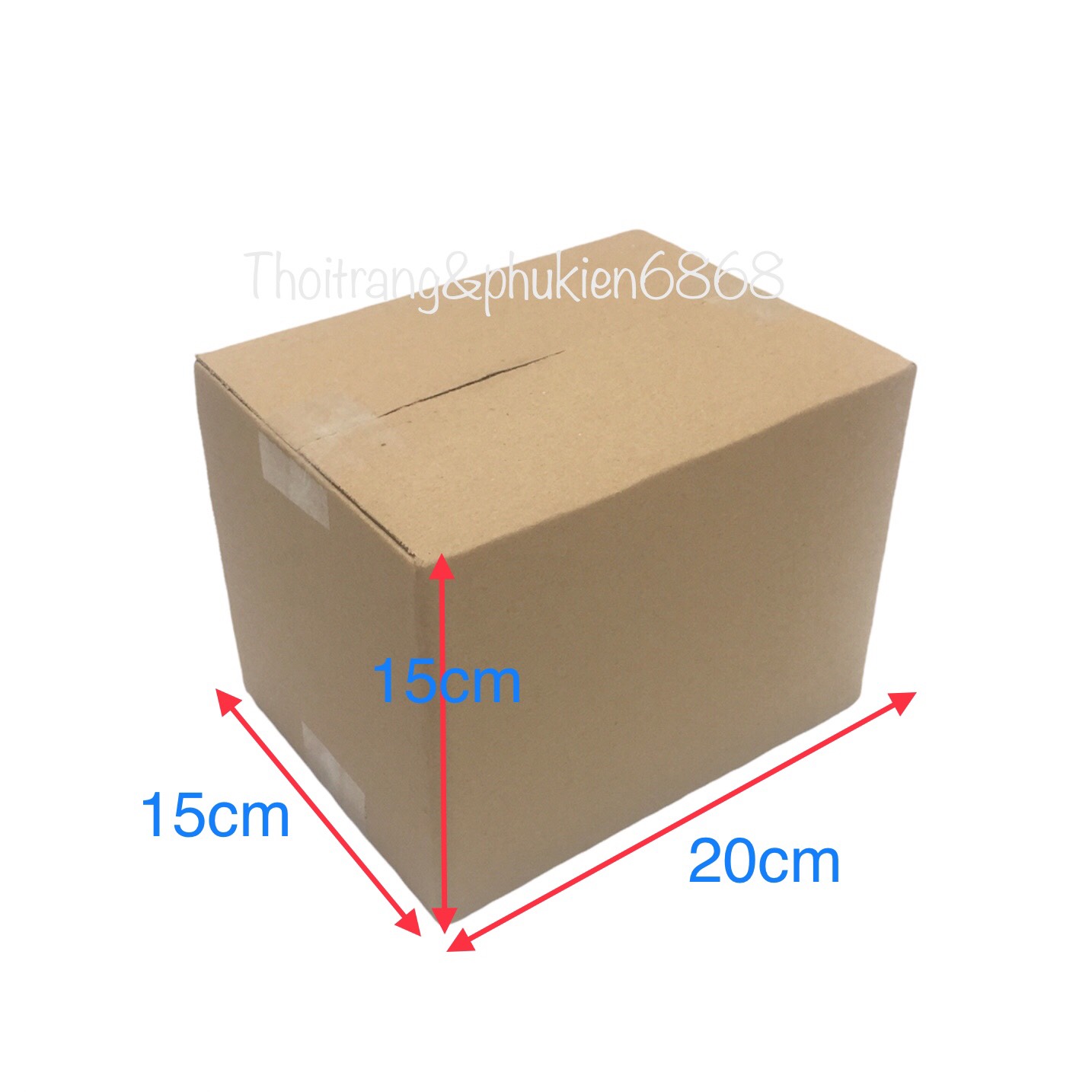 20x15x15 Combo10 hộp carton đóng hàng cỡ vừa, size 201515