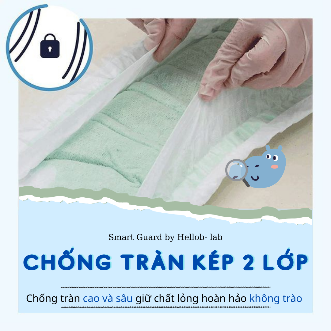 [CHÍNH HÃNG - 4 BỊCH] Tã/ Bỉm Quần Hello B Nội Địa Hàn Quốc Siêu Mỏng Siêu Thoáng M120/L104/XL88/XXL72