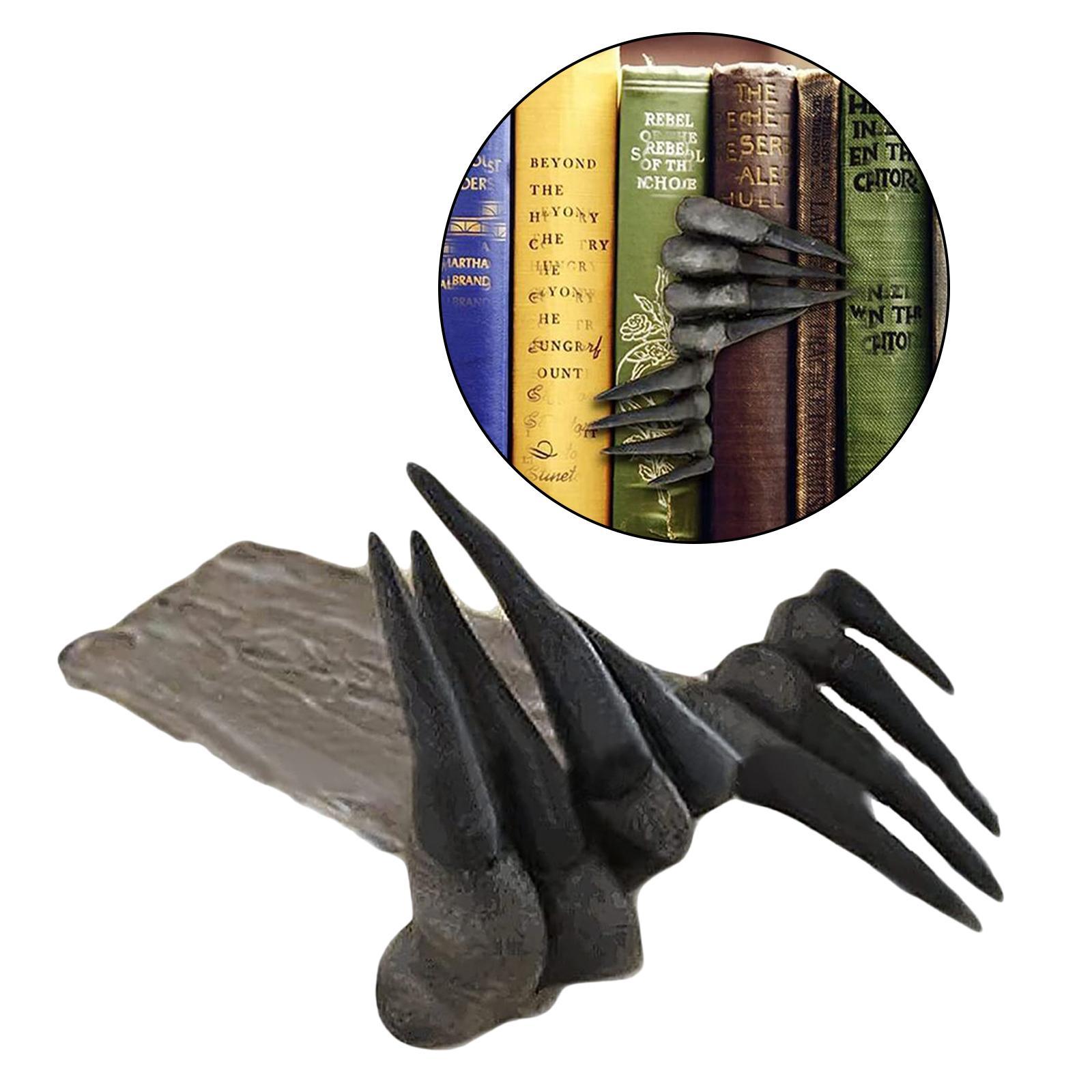 3pcs 3D Devil's Hand Bookmark Statue Stationery Gift Bookshelf Ornaments